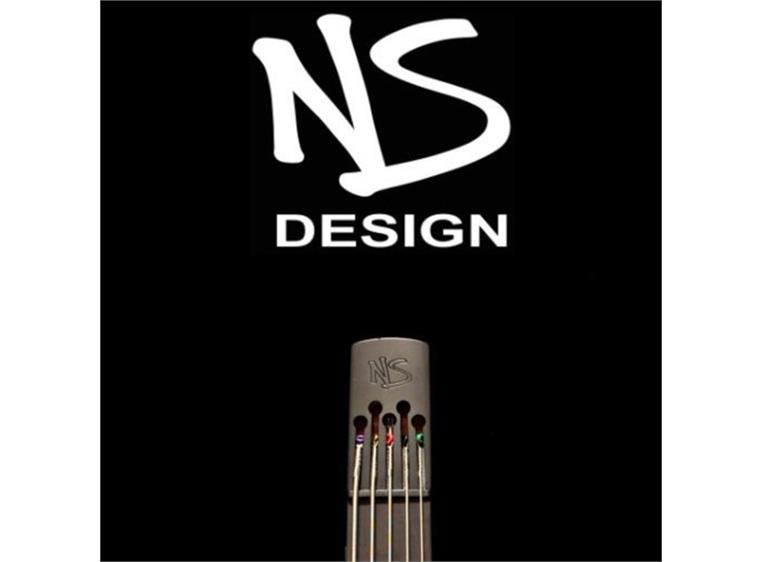 NS DESIGN CR5-BG-CHS 5st Elbass Headless Fretted - Charcoal Stained